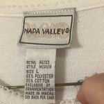 Napa valley White embroidered Animal Print Shirt large Photo 1