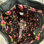 Betsey Johnson Black and White Striped Tote Bag Hot Pink Pom Y2K Travel Classic Photo 3