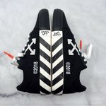 Off-White NEW  Vulc Vulcanized Lace Up Canvas Suede Low Top Sneaker Shoe Black 37 Photo 5