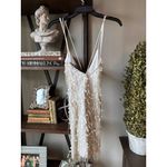 retrofete Haven Embellished Mini Dress White/Silver Womens Size Medium Silver Photo 15