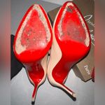 Christian Louboutin  Patent Leather Doracora Heart 100 Pumps Nude/Pink 39 EUC Photo 8
