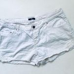 H&M Off White Cream Denim Jean Cut Off Shorts Size 6 Photo 0