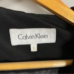 Calvin Klein Jacket Black Women Size Large Flaws Hood Drawstring Zip-Up Photo 2