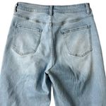 Quince Stretch High Rise Patch Pocket Wide Leg Jeans Light Wash Size 30 Photo 4