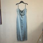 House Of CB ‎ 'Costanza' Light Jade Maxi Dress blue NWOT size L Photo 2
