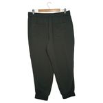 Ann Taylor Joggers Pants Womens L Pull On Drawstring Lightweight Pockets Green Photo 1