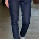 Flog Shely Navy Blue Faux Snake Skin Print Slim Leg Pants Size 24 Photo 0