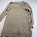 Jeanne pierre  Women's Beige Turtleneck Sweater Dress Button Pocket Size‎ M Photo 4