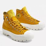 Converse Mustard Yellow Lugged Sole High Top Sneakers Photo 0