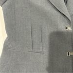 Tahari Gorgeous  Arthur S. Levine Gray Silver Jacket Blazer SIZE 14‎ Metal Clasps Photo 10