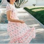 On Twelfth  floral ruffle shift dress size medium Photo 1