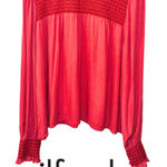 Wilfred by Aritzia Vibrant Red Rust Nessie Blouse in XL Photo 0