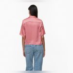 Aritzia Wilfred pink satin beso shirt size xs Photo 4