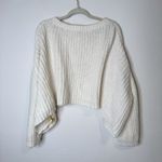 Anthropologie Moth Cream White Cropped Sweater Photo 2