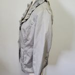 Christopher & Banks gray ruffled collar blazer size medium Photo 3