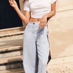 J.Crew Feather Jersey Cropped Tee Shirt Crewneck Lightweight Cotton Medium NWT Photo 2