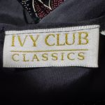 Vintage Floral Corduroy Vest L/XL Velvet Look‎ 90s Black Photo 2