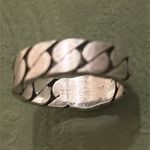 Gucci Sterling Silver Interlocking Curb Chain Ring Photo 11