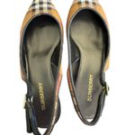 Burberry NIB Summer Check Slingback Pump in Dark Birch Brown Check Size 39 Photo 12