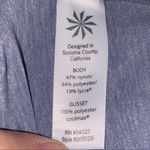 Athleta  Odyssey Chaturanga Yoga Capri Tight Legging Size Small #268529 Blue/Gray Photo 4