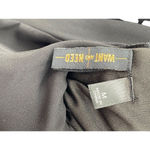 New Want and Need Womens Jumpsuit Medium Black Sleeveless Lace Lined Sheer Photo 7