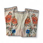 Women’s boho tropical Flower print casual pants Orange Size M Photo 4