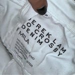 Derek Lam  10 CROSBY Mila Patchwork Girlfriend Mid Rise White Denim Jeans sz 25 Photo 3