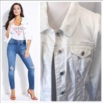 Guess ✨2xHP✨ White Denim Jacket✨ Photo 1