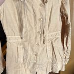 Sundance  Every Angle Linen Blend Jacket Beige Button Up Outerwear Size XS Photo 8