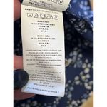 Michael Kors Michael Kors Shirt Blue Floral Print Off the Shoulder Size Small Modern Career Photo 11