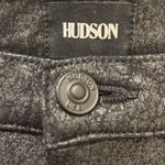 Hudson Jeans Hudson Black (Echo) "Crackled Nico Midrise Super Skinny" Jeans, Size 25 Photo 4
