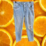Kut From The Kloth ‎ Rachael Mom Jeans High Rise Distressed Hem Light Wash 8 Photo 7
