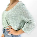 Soprano 00s  Vintage Blue Green Marled Scoop Neck Tunic Shirt Dress Photo 1