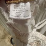 SeductiveWear Satin Lace Babydoll Lingerie – Ivory Champagne – Open Back Slip White Size undefined Photo 3