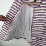 Talbots  Striped Tweed Blazer Sz 4P Multicolor Jacket Preppy Office Career Lined Photo 2