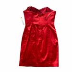 NWT ISSUE NEW YORK Satin Ruffle COCKTAIL DRESS IN Paprika Orange Red Size 10 Photo 7