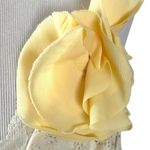 Layered Tulle & Lace Rosette Coquette Fairy Dress Butter Yellow Size Small Photo 6