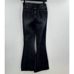 Rock & Roll Denim Bargain Bell Pull On Super Flare Jeans Black Wash Size 25 Photo 6