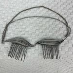 Silver Leaf Hair Pin Comb with Chain Set‎ Photo 1