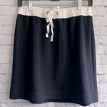 Loft Women's Navy Blue and White Skirt Size Small Photo 0
