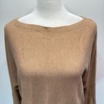 Chico's Chico’s Tan Touch of Cashmere Super Soft Boat Neck 3/4 Dolman Sleeve Sweater 1/M Photo 6