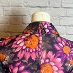 Vintage 1970s Floral Smocked Sheer Maxi Dress Fancy That Women's XS/S Photo 4