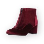 Circus by Sam Edelman new Circus Sam Edelman β Vanessa Zipper Velvet Ankle Boot Booties β Burgundy β 6 Photo 1