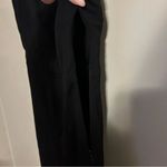 Socialite  Dress Midi Black Slit Sleeveless Tank Cocktail Formal Neutral Photo 3