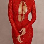 House Of CB Lisandra Red Lace Maxi Dress XS Photo 3