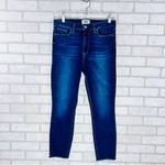 Paige Hoxton High Rise Ankle Skinny Denim Raw Hem Jeans in Greece Wash Size 30 Photo 6