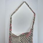 Free People Lightweight Hippie Floral Beachy Linen Semi Sheer Shopper Tote Bag Photo 13