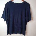 Anthony Richards 2X Navy Ruffle Dress Career Top Plus Blue Photo 3