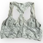 Free People NWT  Intimates Galloon Lace RacerBack Bra Graphite Gray, Small Photo 2