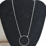 Lele Sadoughi  Stunning Silver Tone Circle Y2k Glam Like New Unisex Necklace Photo 0